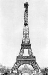 Eiffel Tower Under Construction